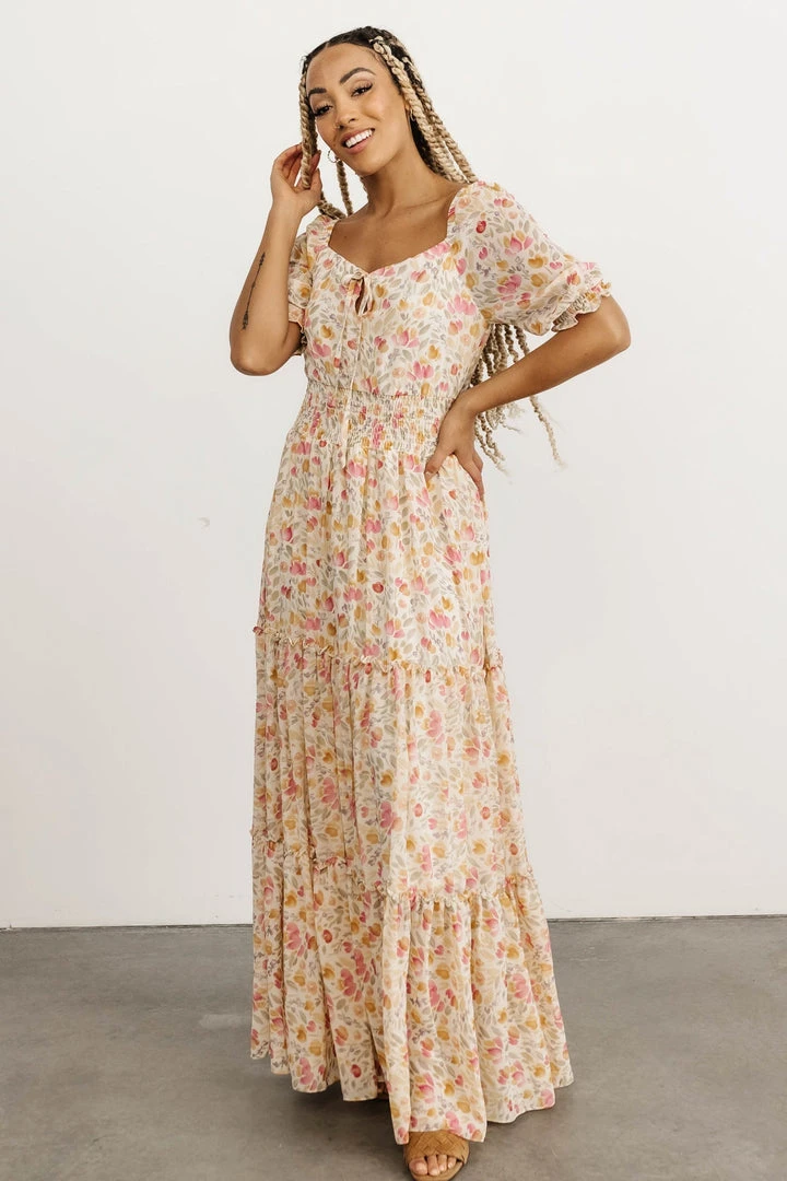 BB Custom Alice Smocked Maxi Dress | Blossom Print Dresses 2 BB Custom Alice Smocked Maxi Dress | Blossom Print Dresses