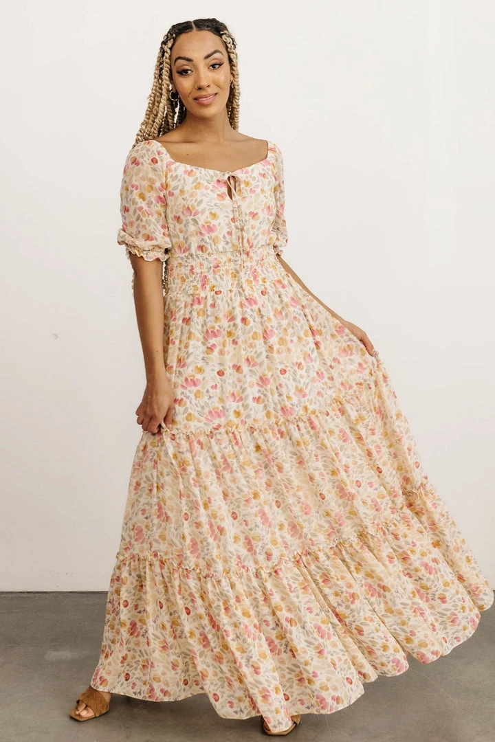 BB Custom Alice Smocked Maxi Dress | Blossom Print Dresses 8 BB Custom Alice Smocked Maxi Dress | Blossom Print Dresses