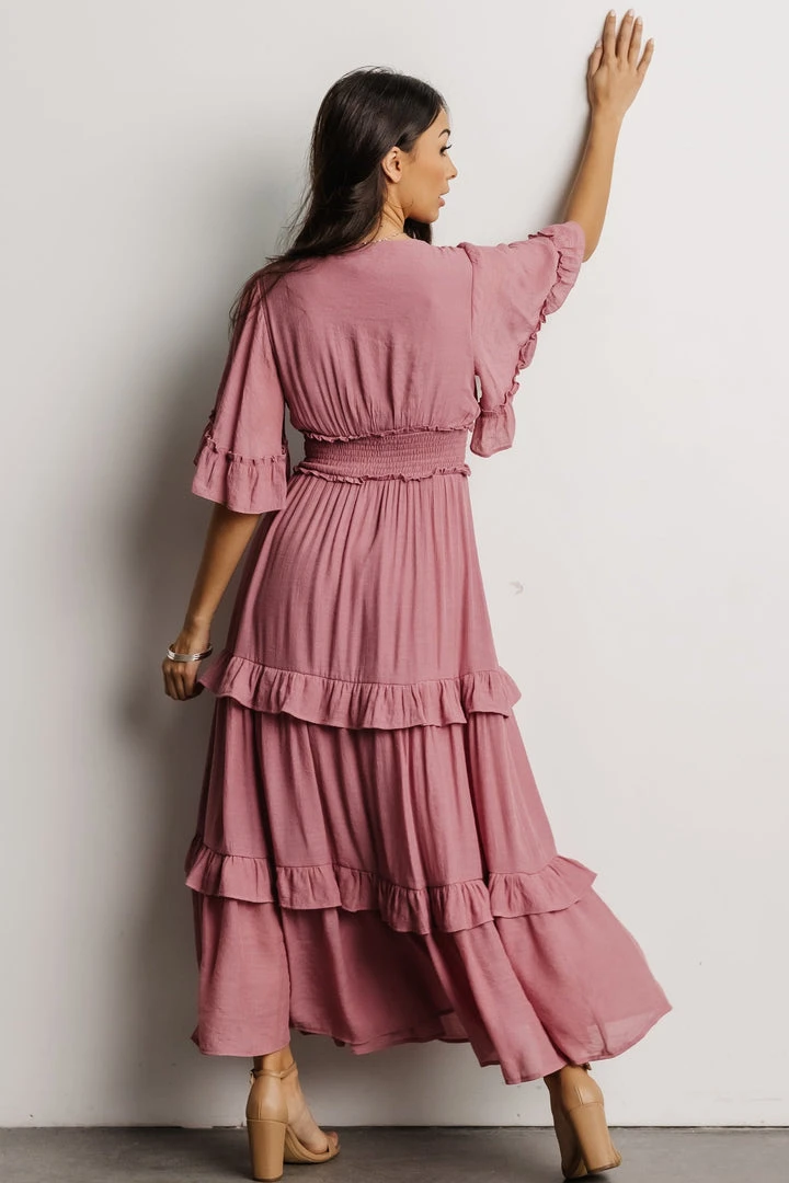 FT Alta Tiered Maxi Dress | Dusty Mauve Dresses 4 FT Alta Tiered Maxi Dress | Dusty Mauve Dresses