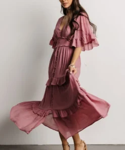 FT Alta Tiered Maxi Dress | Dusty Mauve Dresses 13 FT Alta Tiered Maxi Dress | Dusty Mauve Dresses