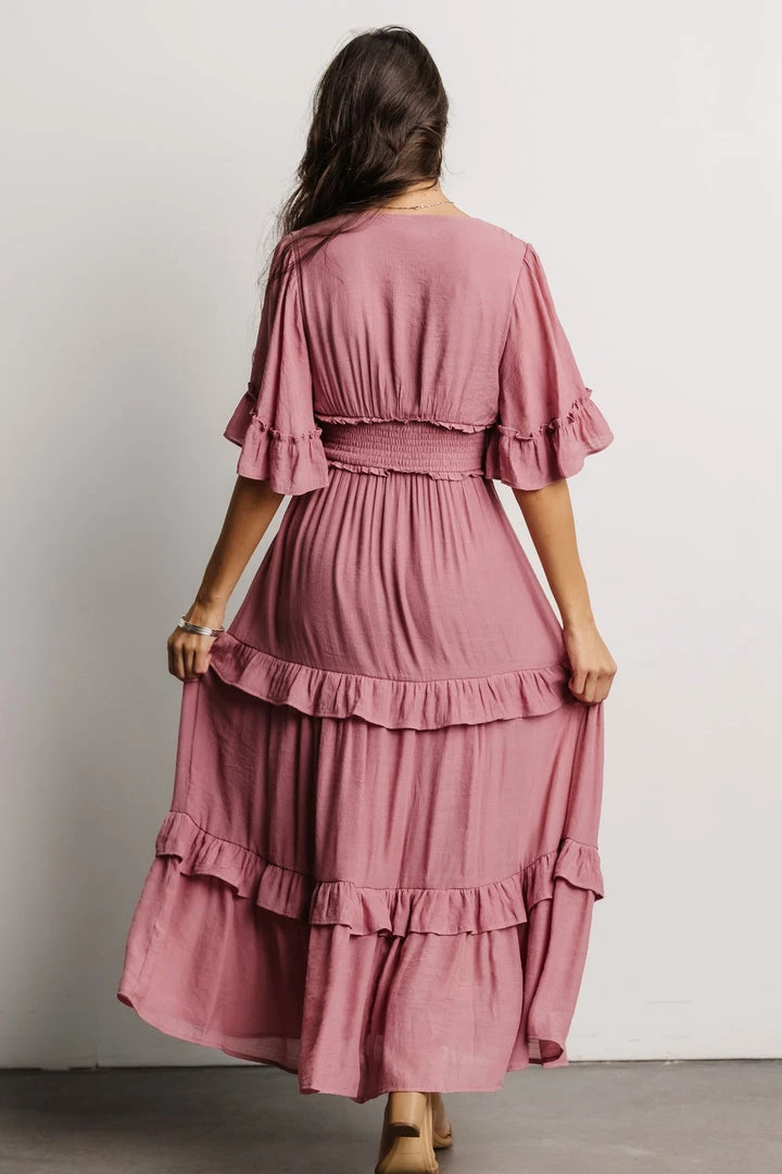 FT Alta Tiered Maxi Dress | Dusty Mauve Dresses 6 FT Alta Tiered Maxi Dress | Dusty Mauve Dresses