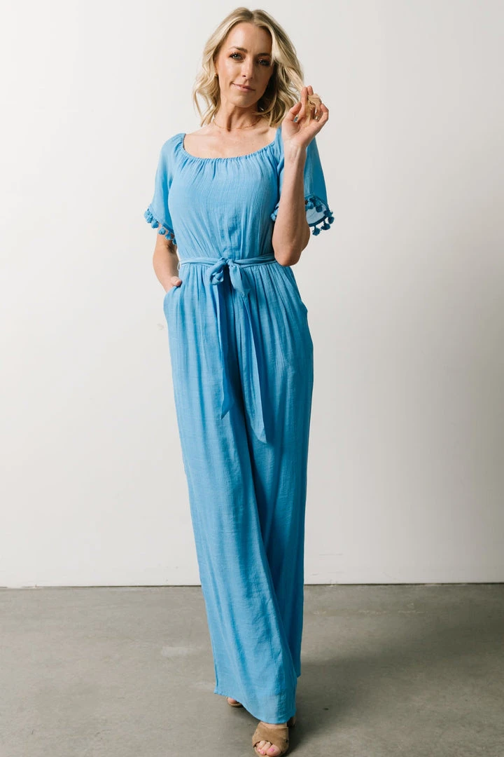 DD Althea Boho Jumpsuit | Sky Blue 2 DD Althea Boho Jumpsuit | Sky Blue