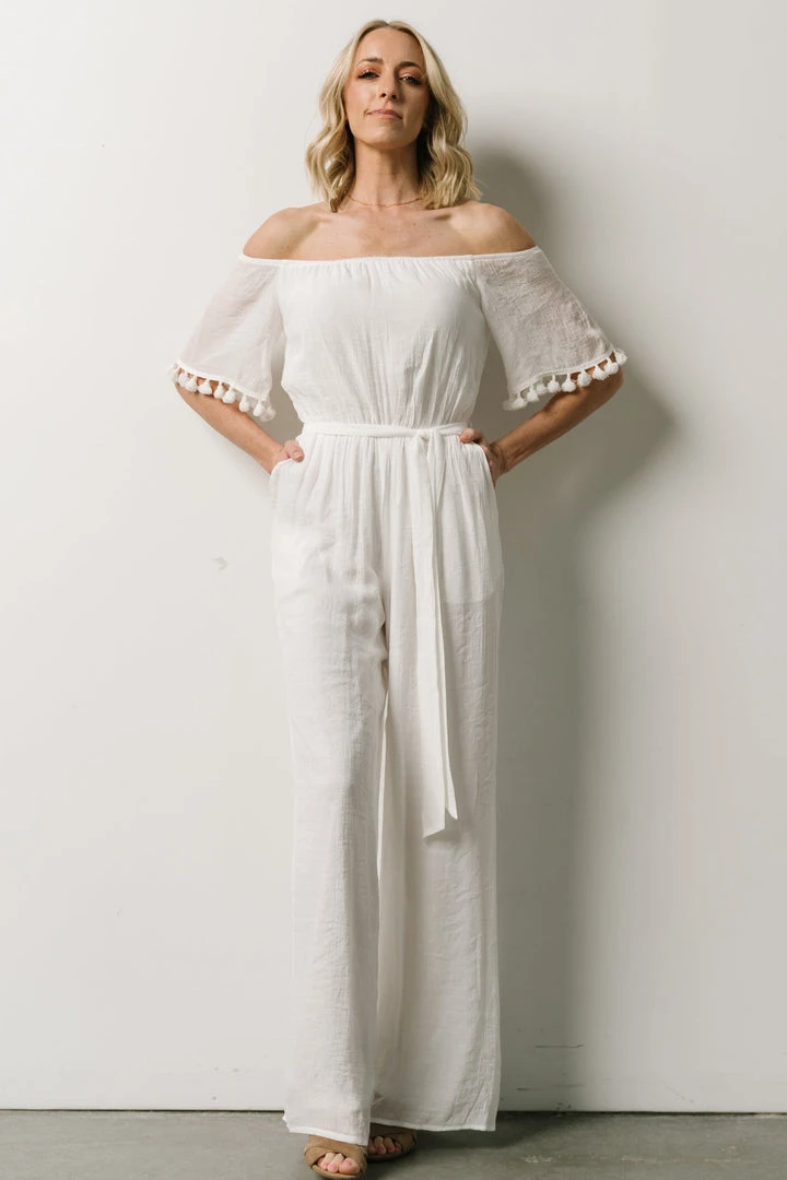 DD Althea Boho Jumpsuit | White Vacation 1 DD Althea Boho Jumpsuit | White Vacation