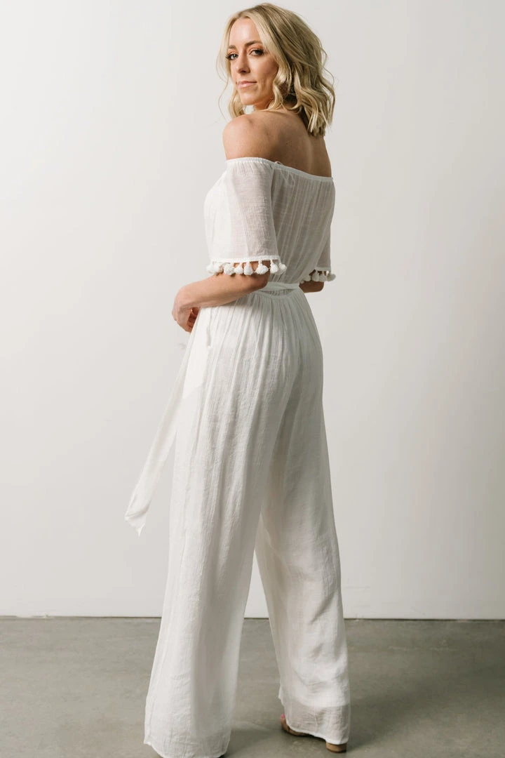 DD Althea Boho Jumpsuit | White Vacation 8 DD Althea Boho Jumpsuit | White Vacation
