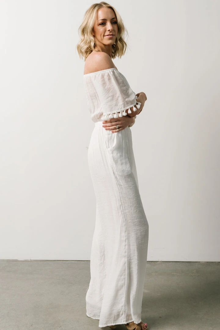 DD Althea Boho Jumpsuit | White Vacation 7 DD Althea Boho Jumpsuit | White Vacation