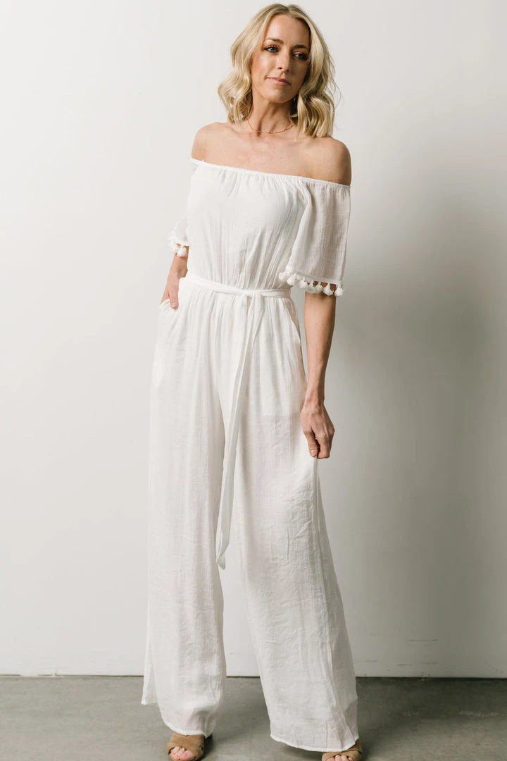 DD Althea Boho Jumpsuit | White Vacation 5 DD Althea Boho Jumpsuit | White Vacation