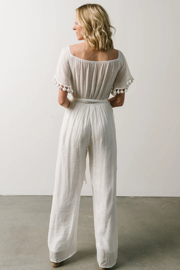 DD Althea Boho Jumpsuit | White Vacation 6 DD Althea Boho Jumpsuit | White Vacation