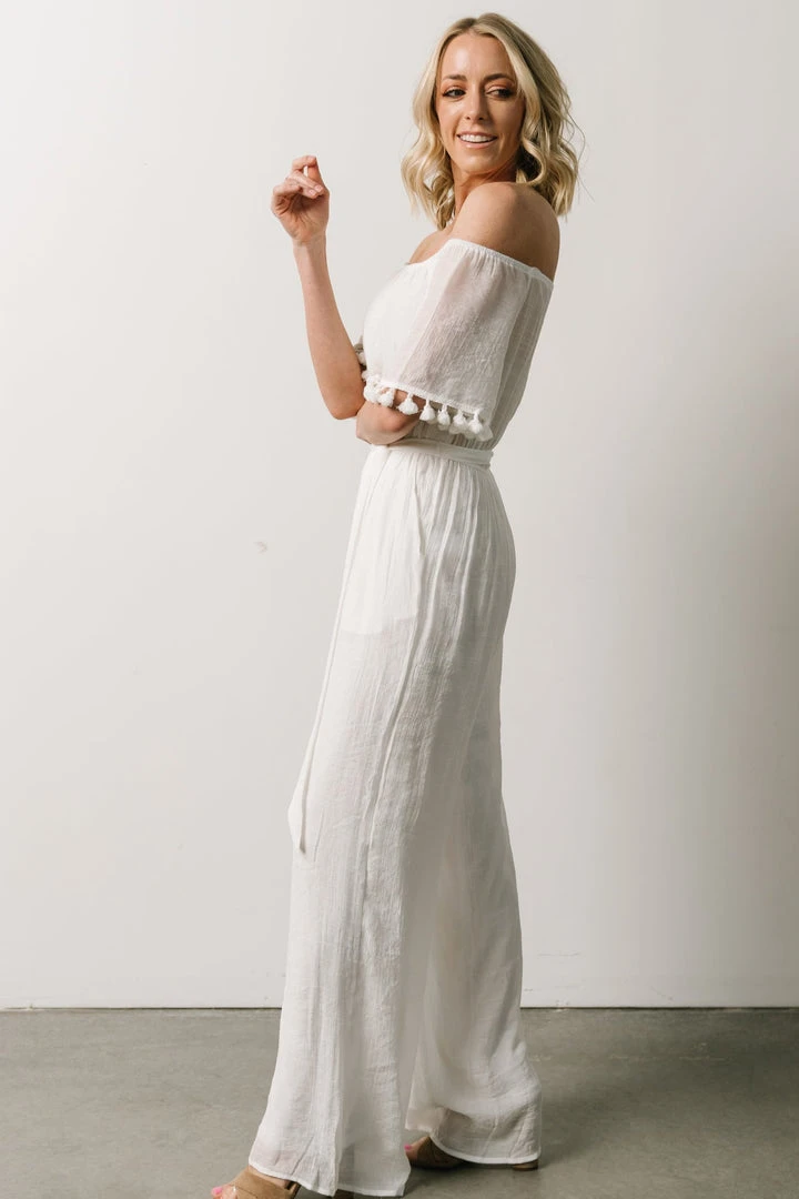 DD Althea Boho Jumpsuit | White Vacation 3 DD Althea Boho Jumpsuit | White Vacation