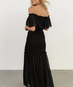 JH Amalfi Smocked Maxi Dress | Black 15 JH Amalfi Smocked Maxi Dress | Black