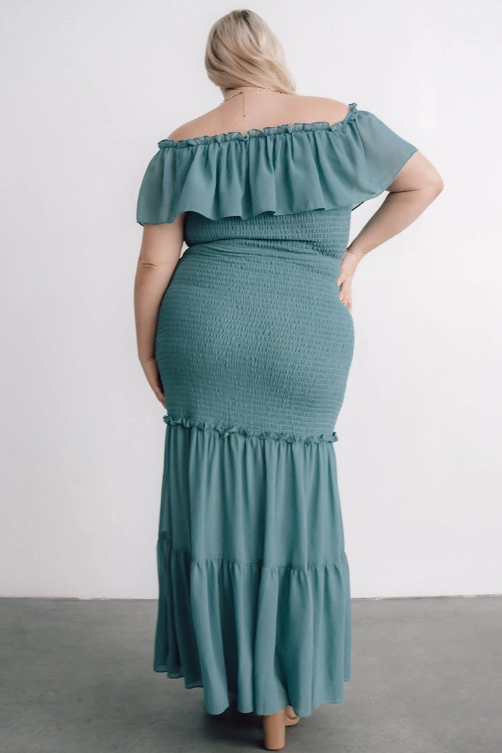 JH Dresses Amalfi Smocked Maxi Dress | Blue 8 JH Dresses Amalfi Smocked Maxi Dress | Blue