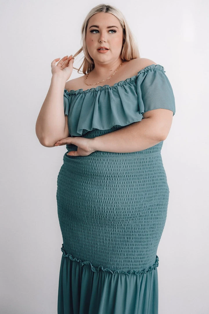 JH Dresses Amalfi Smocked Maxi Dress | Blue 12 JH Dresses Amalfi Smocked Maxi Dress | Blue