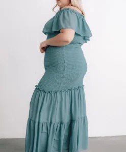 JH Dresses Amalfi Smocked Maxi Dress | Blue 21 JH Dresses Amalfi Smocked Maxi Dress | Blue