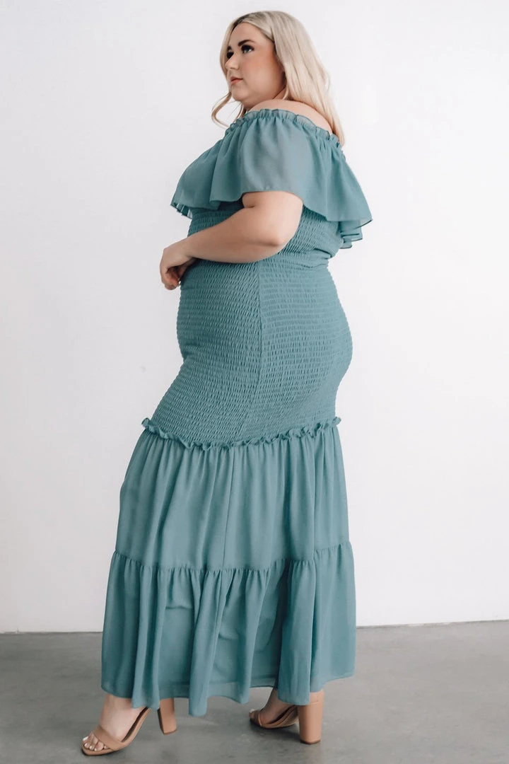 JH Dresses Amalfi Smocked Maxi Dress | Blue 10 JH Dresses Amalfi Smocked Maxi Dress | Blue