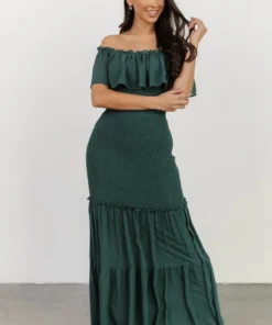 JH Amalfi Smocked Maxi Dress | Green 11 JH Amalfi Smocked Maxi Dress | Green