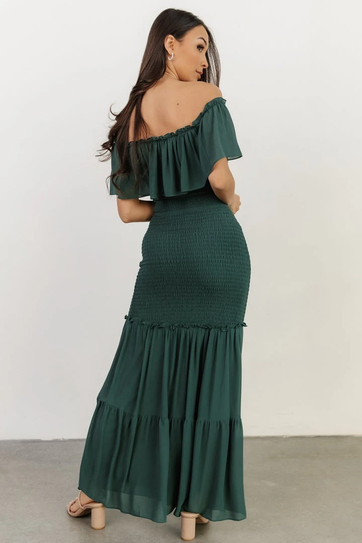 JH Amalfi Smocked Maxi Dress | Green 5 JH Amalfi Smocked Maxi Dress | Green