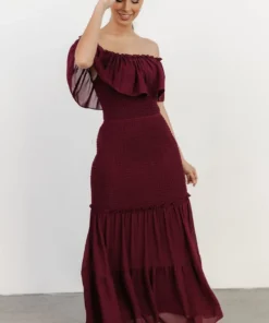 JH Dresses Amalfi Smocked Maxi Dress | Mulberry 21 JH Dresses Amalfi Smocked Maxi Dress | Mulberry