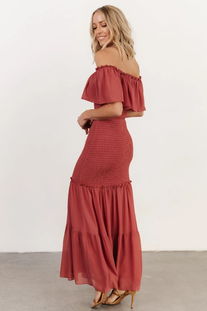 JH Amalfi Smocked Maxi Dress | Rose Dresses 2 JH Amalfi Smocked Maxi Dress | Rose Dresses
