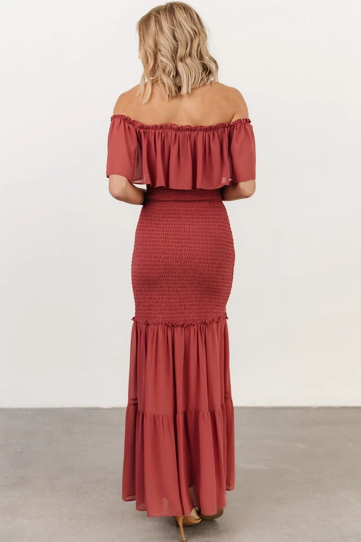 JH Amalfi Smocked Maxi Dress | Rose Dresses 4 JH Amalfi Smocked Maxi Dress | Rose Dresses