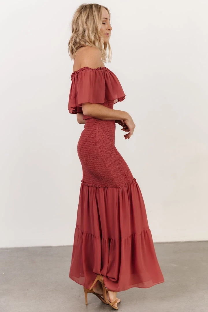 JH Amalfi Smocked Maxi Dress | Rose Dresses 5 JH Amalfi Smocked Maxi Dress | Rose Dresses