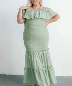 JH Dresses Amalfi Smocked Maxi Dress | Sage 18 JH Dresses Amalfi Smocked Maxi Dress | Sage