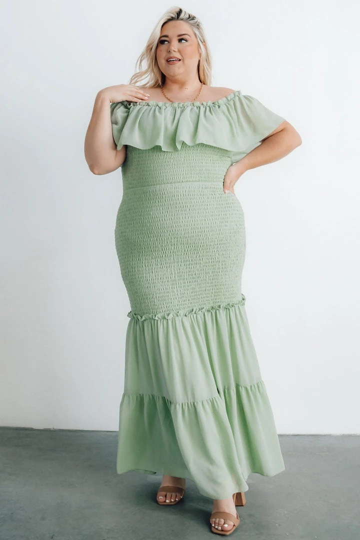 JH Dresses Amalfi Smocked Maxi Dress | Sage 7 JH Dresses Amalfi Smocked Maxi Dress | Sage