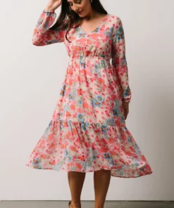 SL Amaretto Midi Dress | Pink + Blue Floral Dresses 15 SL Amaretto Midi Dress | Pink + Blue Floral Dresses