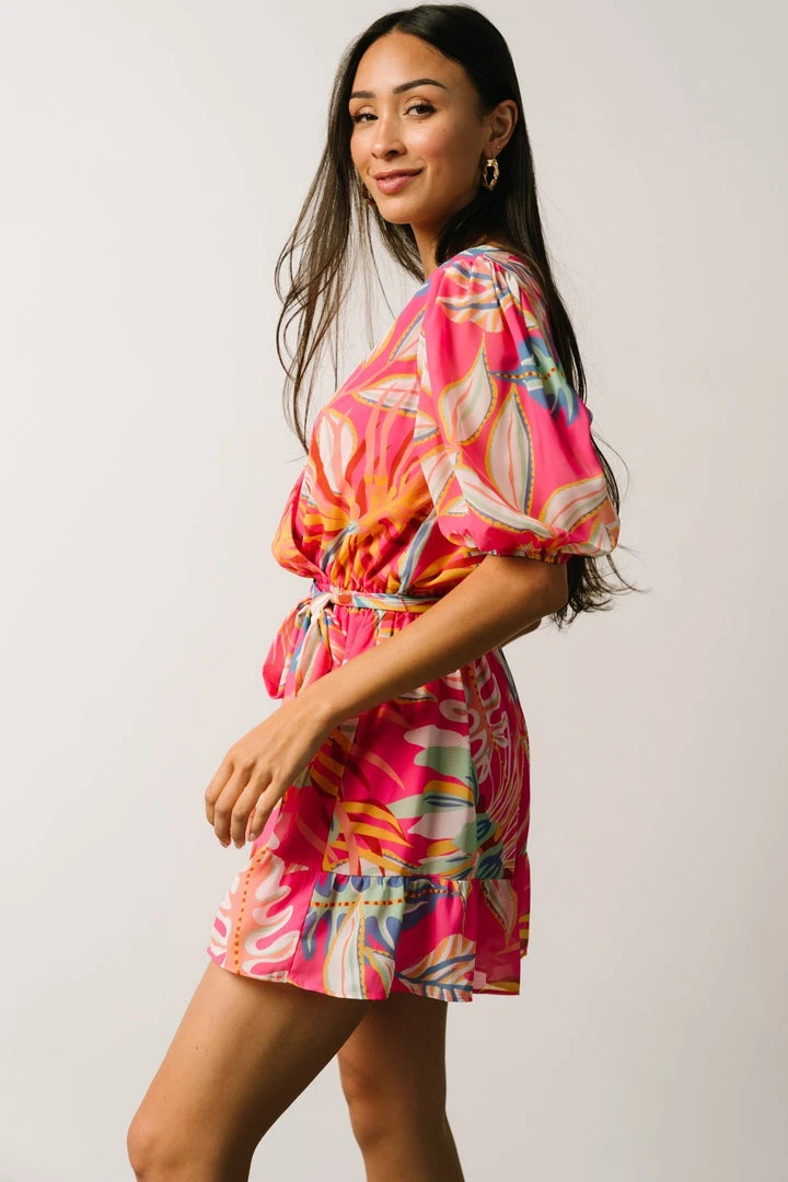 FT Amber Romper | Hot Pink Print Dresses 3 FT Amber Romper | Hot Pink Print Dresses