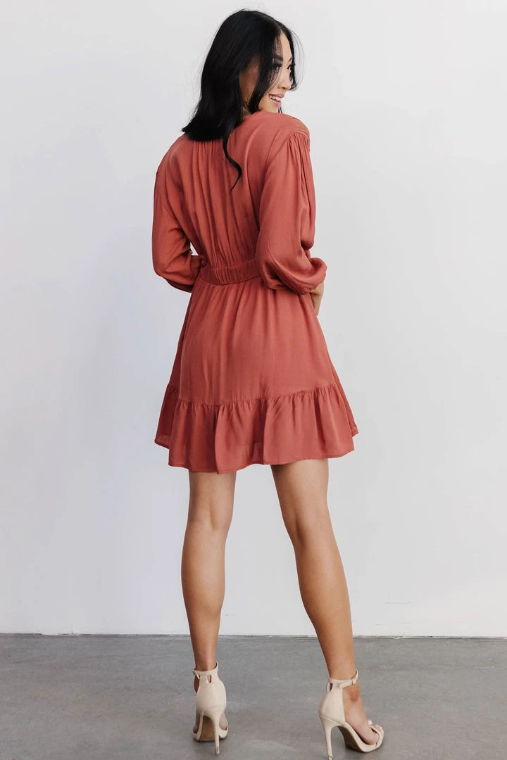 POL Dresses Amelia Boho Mini Dress | Rust 5 POL Dresses Amelia Boho Mini Dress | Rust