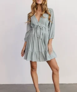 POL Amelia Boho Mini Dress | Sage Dresses