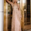 RR Anastasia Gown | Gold Sequin
