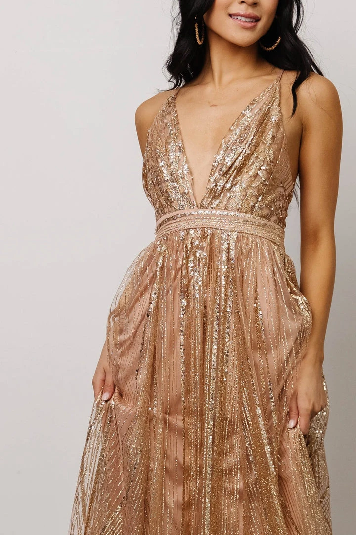 RR Anastasia Gown | Gold Sequin 5 RR Anastasia Gown | Gold Sequin