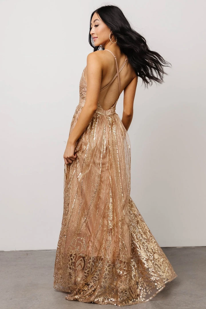 RR Anastasia Gown | Gold Sequin 7 RR Anastasia Gown | Gold Sequin