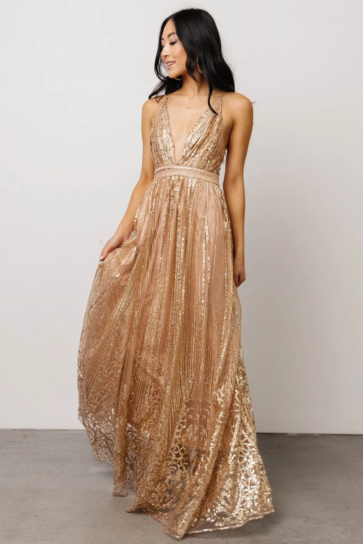RR Anastasia Gown | Gold Sequin 4 RR Anastasia Gown | Gold Sequin