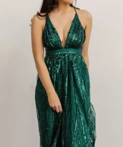 RR Anastasia Gown | Green Sequin Dresses