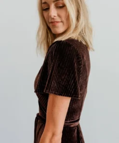 BB Custom Andi Ribbed Velvet Wrap Dress | Black Orchid Dresses 11 BB Custom Andi Ribbed Velvet Wrap Dress | Black Orchid Dresses
