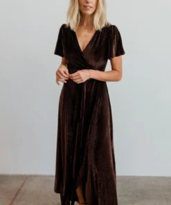 BB Custom Andi Ribbed Velvet Wrap Dress | Black Orchid Dresses 8 BB Custom Andi Ribbed Velvet Wrap Dress | Black Orchid Dresses
