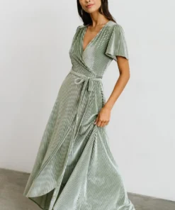 BB Custom Andi Ribbed Velvet Wrap Dress | Dusty Sage 17 BB Custom Andi Ribbed Velvet Wrap Dress | Dusty Sage