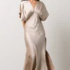 DF Anita Satin Dress | Champagne