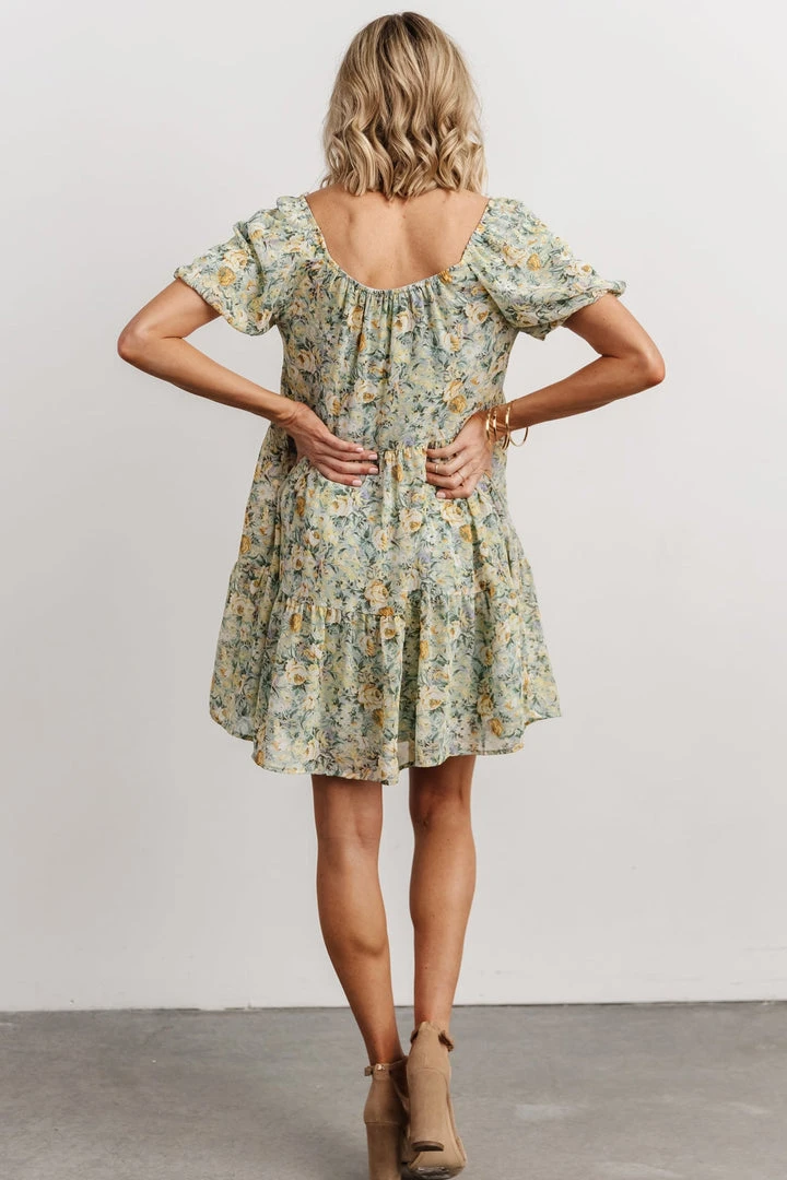 HAY Dresses Annette Mini Dress | Sage Multi Floral 6 HAY Dresses Annette Mini Dress | Sage Multi Floral