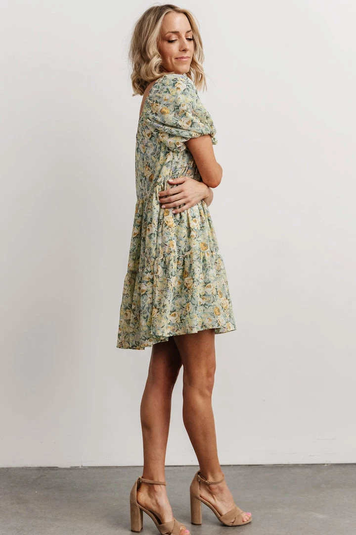 HAY Dresses Annette Mini Dress | Sage Multi Floral 7 HAY Dresses Annette Mini Dress | Sage Multi Floral