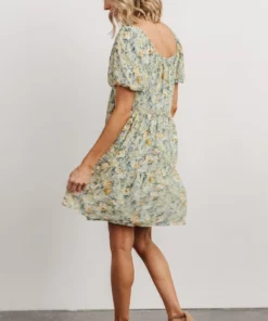 HAY Dresses Annette Mini Dress | Sage Multi Floral 11 HAY Dresses Annette Mini Dress | Sage Multi Floral