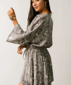 DF Anya Palm Leaf Romper | Charcoal Boho 13 DF Anya Palm Leaf Romper | Charcoal Boho