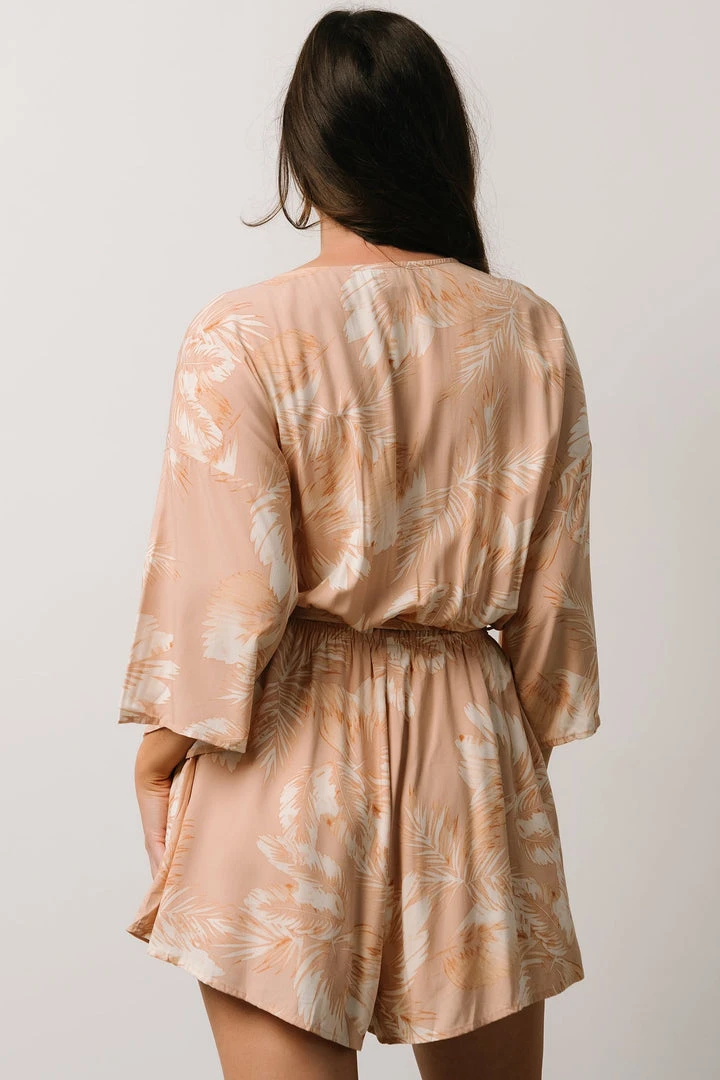 DF Anya Palm Leaf Romper | Natural Boho 4 DF Anya Palm Leaf Romper | Natural Boho