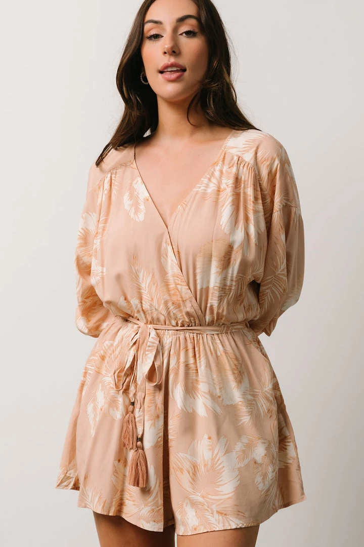 DF Anya Palm Leaf Romper | Natural Boho 5 DF Anya Palm Leaf Romper | Natural Boho