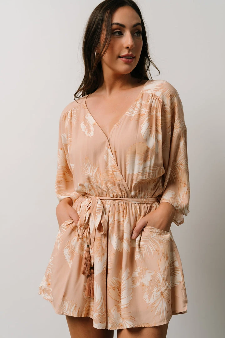 DF Anya Palm Leaf Romper | Natural Boho 1 DF Anya Palm Leaf Romper | Natural Boho