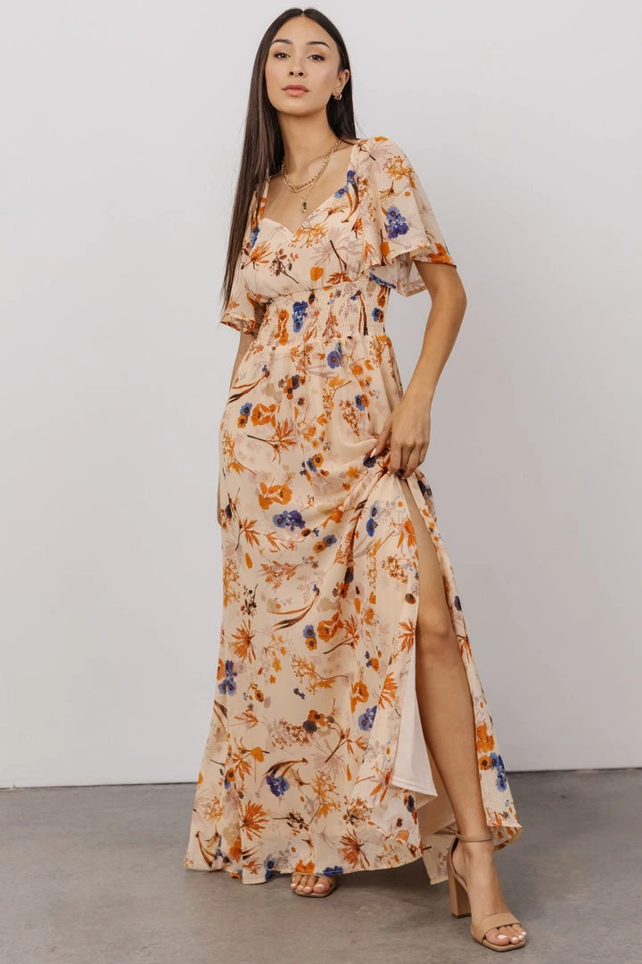 BB Custom April Sweetheart Maxi Dress | Autumn Bouquet 6 BB Custom April Sweetheart Maxi Dress | Autumn Bouquet