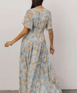 BB Custom April Sweetheart Maxi Dress | Blue Blooms 7 BB Custom April Sweetheart Maxi Dress | Blue Blooms