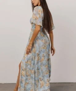 BB Custom April Sweetheart Maxi Dress | Blue Blooms 6 BB Custom April Sweetheart Maxi Dress | Blue Blooms
