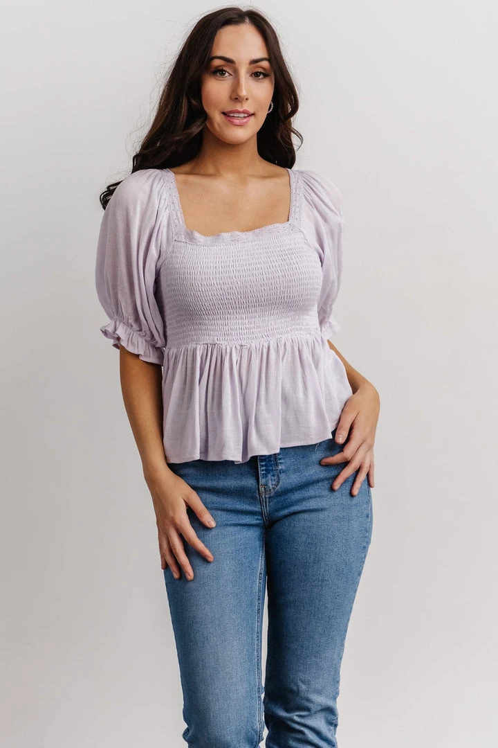Arden Smocked Top | Lilac Vacation 1 Arden Smocked Top | Lilac Vacation