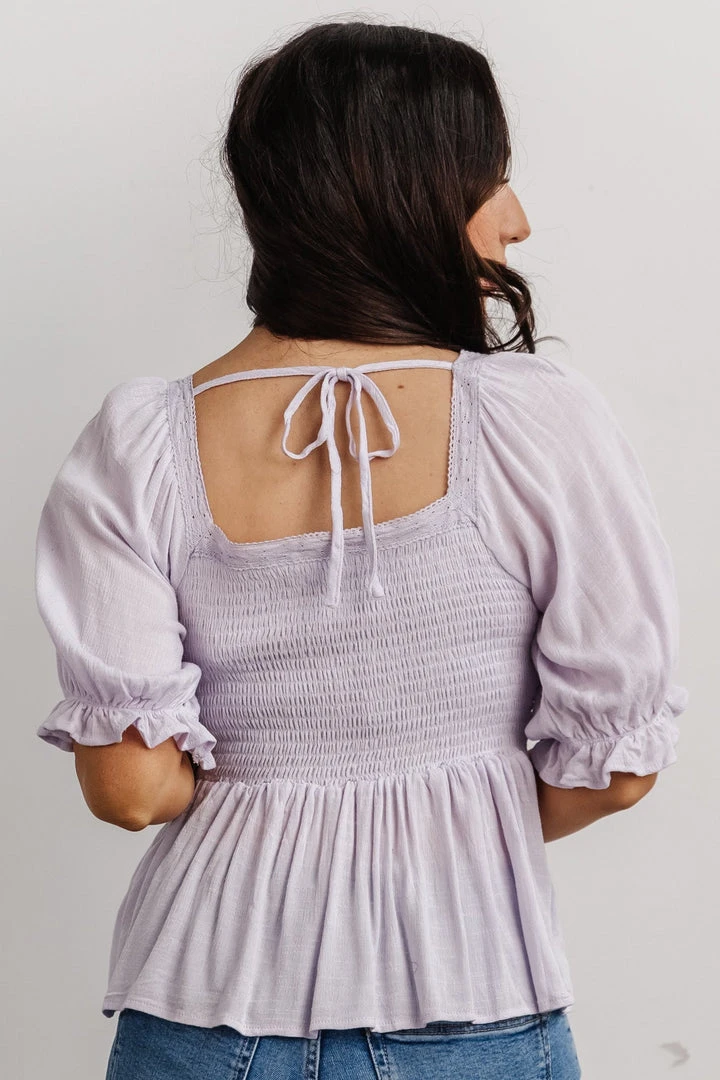 Arden Smocked Top | Lilac Vacation 2 Arden Smocked Top | Lilac Vacation